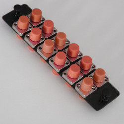 12 Fiber Singlemode FC/UPC LGX Adapter Panel 12 Fiber Singlemode FC/UPC LGX Adapter Panel