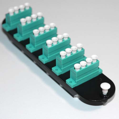 24 Fiber OM3 OM4 Multimode Aqua LC/PC CCH Equivelent Adapter Panel 24 Fiber OM3 OM4 Multimode Aqua LC/PC CCH Equivelent Adapter Panel