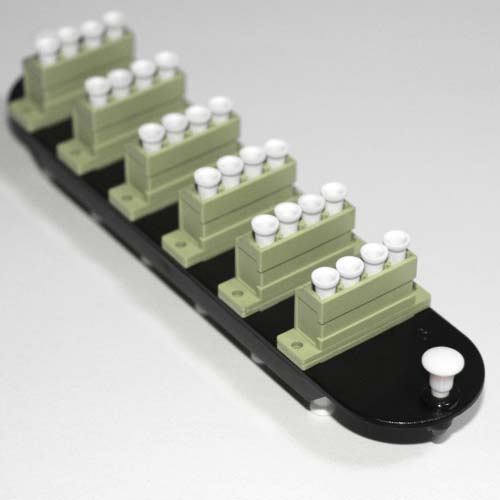 24 Fiber Multimode Beige LC/PC CCH Equivelent Adapter Panel 