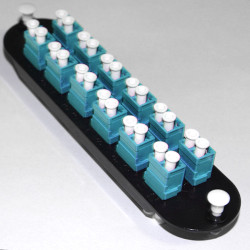 24 Fiber Singlemode Blue LC/UPC CCH Equivelent Adapter Panel 