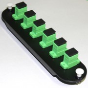 6 Fiber Singlemode Green SC/APC CCH Equivelent Adapter Panel 