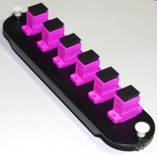 6 Fiber violet SC/PC CCH Equivelent Adapter Panel 