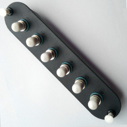 6 Fiber Singlemode ST/UPC CCH Equivelent Adapter Panel 