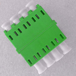 LC/APC Adapter Singlemode Quad Green No Flange