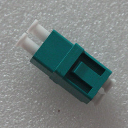 LC/PC Adapter Duplex Aqua