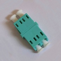 LC/PC Adapter Duplex Aqua SC Footprint No Flange