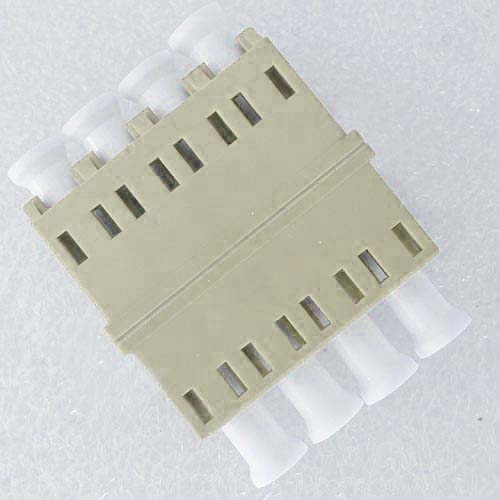 LC/PC Adapter Quad Beige No Flange LC/PC Adapter Quad Beige No Flange
