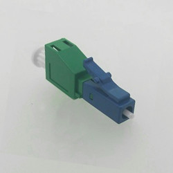 LC Male to LC/APC Female Hybrid Adapter 9/125 OS2 Singlemode Simplex LC Male to LC/APC Female Hybrid Adapter 9/125 OS2 Singlemode Simplex