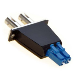 LC Male to ST Female Hybrid Adapter 9/125 OS2 Singlemode Duplex LC Male to ST Female Hybrid Adapter 9/125 OS2 Singlemode Duplex