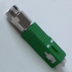 SC/APC Male to FC Female Hybrid Adapter 9/125 OS2 Singlemode Simplex SC/APC Male to FC Female Hybrid Adapter 9/125 OS2 Singlemode Simplex