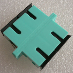 SC/PC Adapter Duplex Aqua