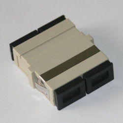 SC/PC Adapter Duplex Beige No Flange