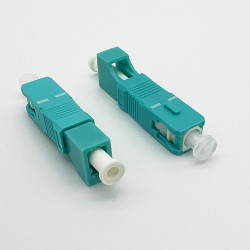 SC Male to LC Female  Hybrid Adapter 50/125 OM4 Multimode Simplex