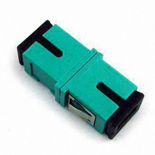 SC/PC Adapter Simplex Aqua No Flange