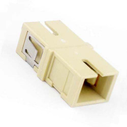 SC/PC Adapter Simplex Beige No Flange