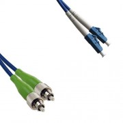FC/APC to LC Armored Duplex Patch Cord 9/125 OS2 Singlemode
