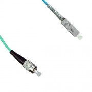 FC to SC Armored Simplex Patch Cord 50/125 OM3 Multimode