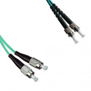 FC to ST Armored Duplex Patch Cord 50/125 OM3 Multimode