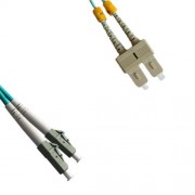 LC to SC Armored Duplex Patch Cord 50/125 OM3 Multimode