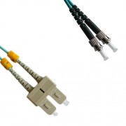 SC to ST Armored Duplex Patch Cord 50/125 OM3 Multimode