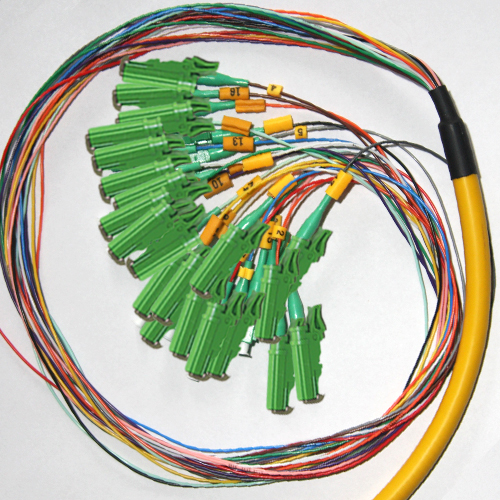 24 Fiber E2000/APC Bunch Fanout Pigtails 9/125 OS2 Singlemode