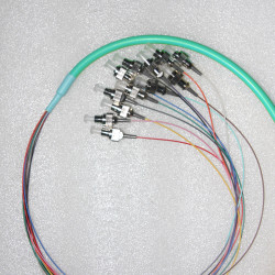 12 Fiber FC Bunch Fanout Pigtails 50/125 OM3 Multimode 12 Fiber FC Bunch Fanout Pigtails 50/125 OM3 Multimode