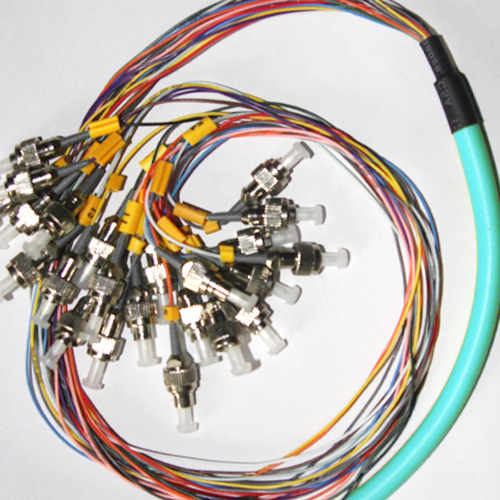 24 Fiber FC Bunch Fanout Pigtails 50/125 OM4 Multimode 24 Fiber FC Bunch Fanout Pigtails 50/125 OM4 Multimode