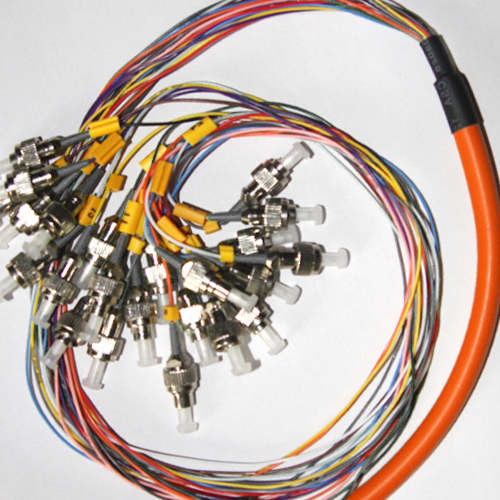 24 Fiber FC Bunch Fanout Pigtails 50/125 OM2 Multimode