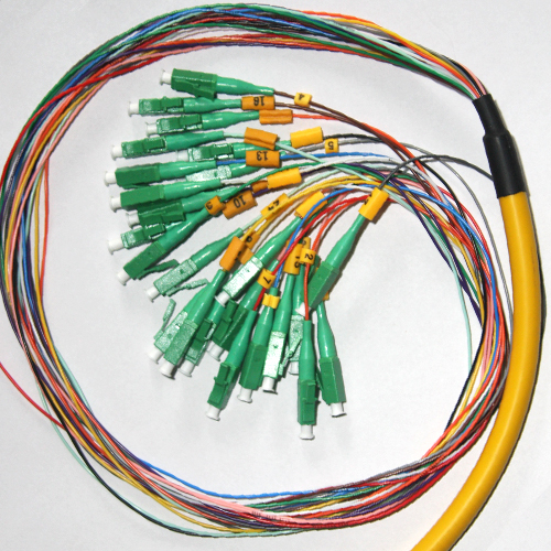 24 Fiber LC/APC Bunch Fanout Pigtails 9/125 OS2 Singlemode 24 Fiber LC/APC Bunch Fanout Pigtails 9/125 OS2 Singlemode