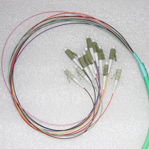 12 Fiber LC Bunch Fanout Pigtails 50/125 OM3 Multimode 12 Fiber LC Bunch Fanout Pigtails 50/125 OM3 Multimode