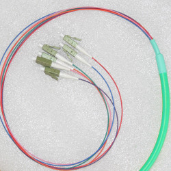 6 Fiber LC Bunch Fanout Pigtails 50/125 OM3 Multimode 6 Fiber LC Bunch Fanout Pigtails 50/125 OM3 Multimode