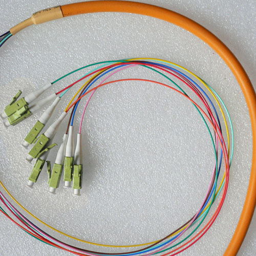 8 Fiber LC Bunch Fanout Pigtails 62.5/125 OM1 Multimode 8 Fiber LC Bunch Fanout Pigtails 62.5/125 OM1 Multimode