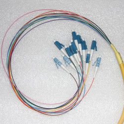 12 Fiber LC Bunch Fanout Pigtails 9/125 OS2 Singlemode