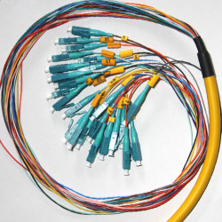 24 Fiber LC Bunch Fanout Pigtails 9/125 OS2 Singlemode 24 Fiber LC Bunch Fanout Pigtails 9/125 OS2 Singlemode