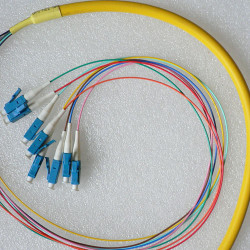 8 Fiber LC Bunch Fanout Pigtails 9/125 OS2 Singlemode 8 Fiber LC Bunch Fanout Pigtails 9/125 OS2 Singlemode