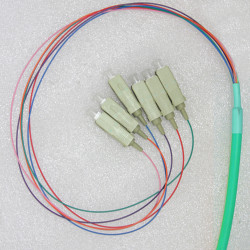 6 Fiber SC Bunch Fanout Pigtails 50/125 OM3 Multimode 6 Fiber SC Bunch Fanout Pigtails 50/125 OM3 Multimode