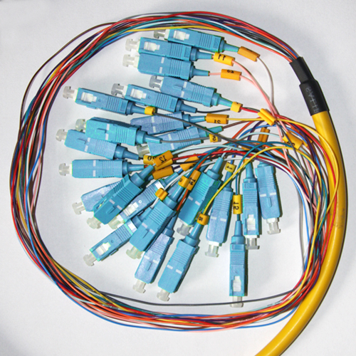 24 Fiber SC Bunch Fanout Pigtails 9/125 OS2 Singlemode