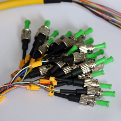 24 Fiber ST/APC Bunch Fanout Pigtails 9/125 OS2 Singlemode 24 Fiber ST/APC Bunch Fanout Pigtails 9/125 OS2 Singlemode