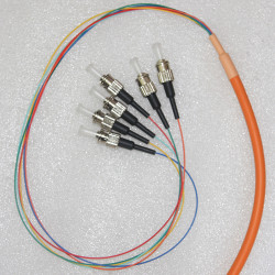 6 Fiber ST Bunch Fanout Pigtails 50/125 OM2 Multimode 6 Fiber ST Bunch Fanout Pigtails 50/125 OM2 Multimode