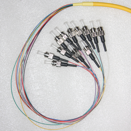 12 Fiber ST Bunch Fanout Pigtails 9/125 OS2 Singlemode 12 Fiber ST Bunch Fanout Pigtails 9/125 OS2 Singlemode