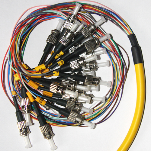 24 Fiber ST Bunch Fanout Pigtails 9/125 OS2 Singlemode 24 Fiber ST Bunch Fanout Pigtails 9/125 OS2 Singlemode
