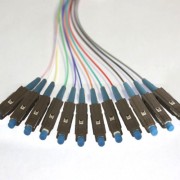 12 Fiber MU Color Coded Pigtails 9/125 OS2 Singlemode