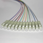 12 Fiber SC Color Coded Pigtails 50/125 OM2 Multimode