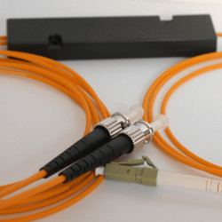 1X2 LC to ST FBT Splitter 50/125 OM2 Multimode