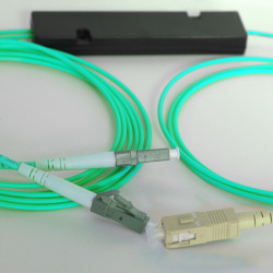 1X2 SC to LC FBT Splitter 50/125 OM3 Multimode