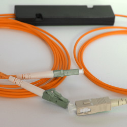 1X2 SC to LC FBT Splitter 50/125 OM2 Multimode
