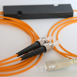 1X2 SC to ST FBT Splitter 50/125 OM2 Multimode