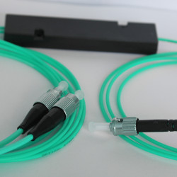 1X2 ST to FC FBT Splitter 50/125 OM3 Multimode 1X2 ST to FC FBT Splitter 50/125 OM3 Multimode