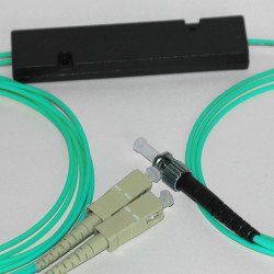 1X2 ST to SC FBT Splitter 50/125 OM3 Multimode 1X2 ST to SC FBT Splitter 50/125 OM3 Multimode