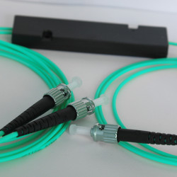 1X2 ST to ST FBT Splitter 50/125 OM4 Multimode